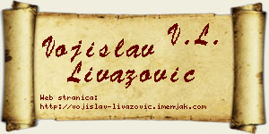 Vojislav Livazović vizit kartica